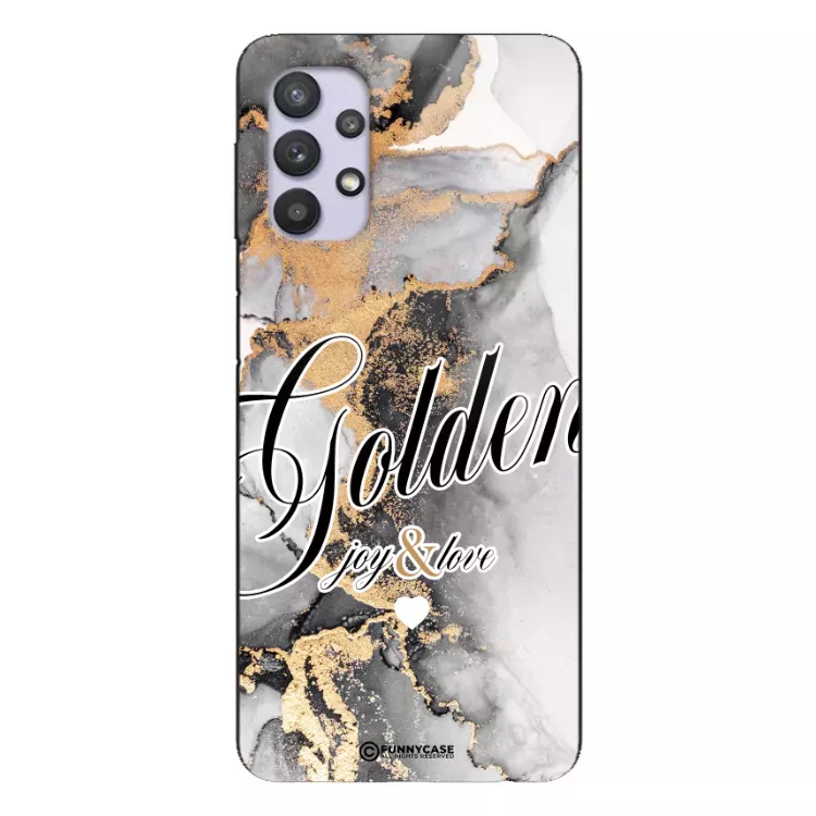 Etui Black Case Glass Marble Elegance do SAMSUNG M32 5G Marmurkowe