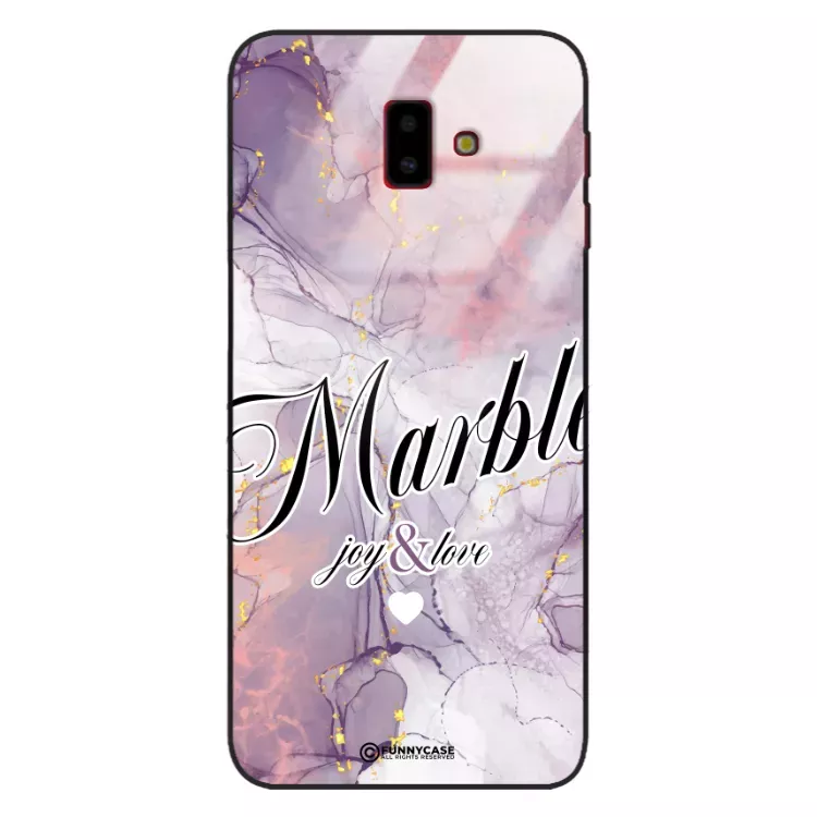 Etui Black Case Glass Marble Elegance do SAMSUNG J6 PLUS 2018 Marmurkowe