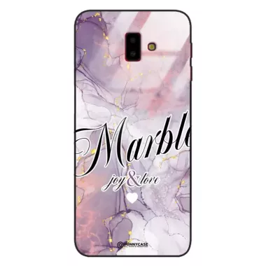 Etui Black Case Glass Marble Elegance do SAMSUNG J6 PLUS 2018 Marmurkowe