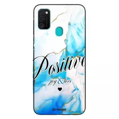 Etui Black Case Glass Marble Elegance do SAMSUNG M21 Marmurkowe