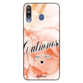 Etui Black Case Glass Marble Elegance do SAMSUNG M30 Marmurkowe