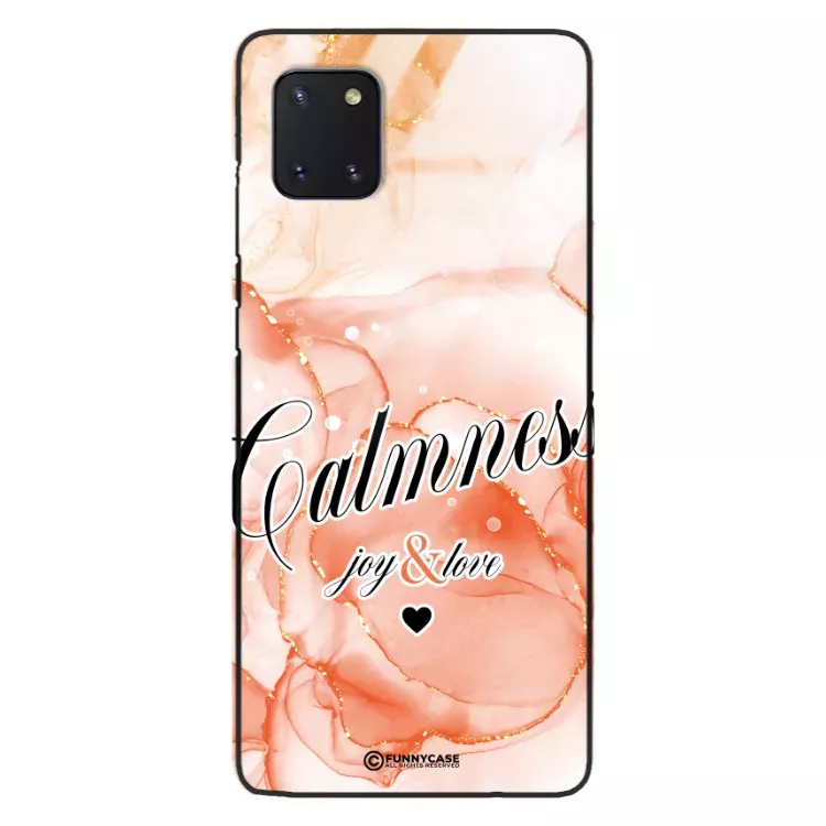 Etui Black Case Glass Marble Elegance do SAMSUNG NOTE 10 LITE Marmurkowe