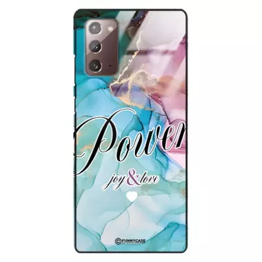 Etui Black Case Glass Marble Elegance do SAMSUNG NOTE 20 Marmurkowe