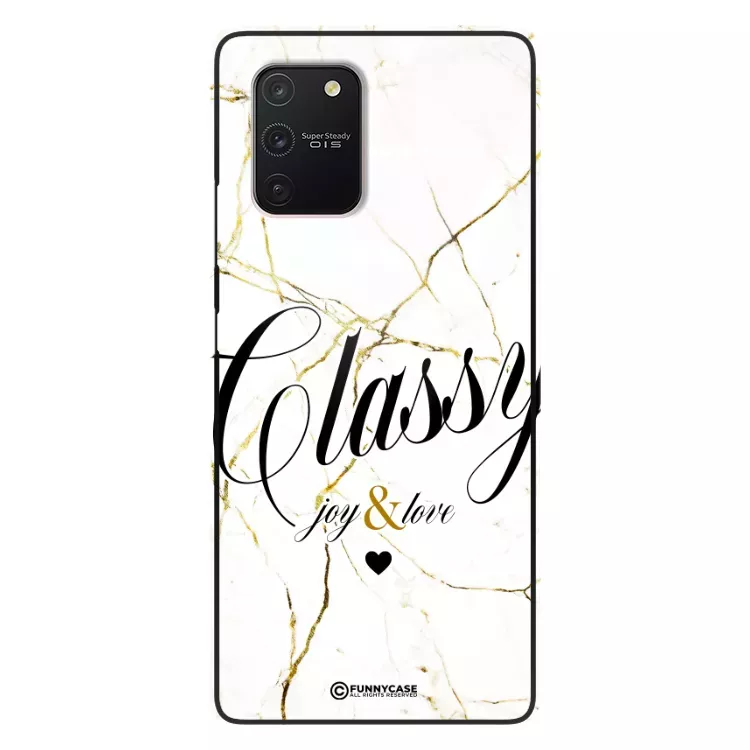 Etui Black Case Glass Marble Elegance do SAMSUNG S10 LITE Marmurkowe