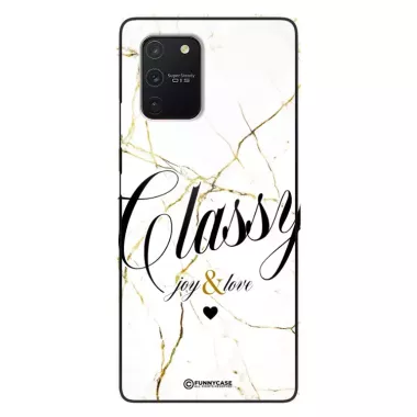 Etui Black Case Glass Marble Elegance do SAMSUNG S10 LITE Marmurkowe