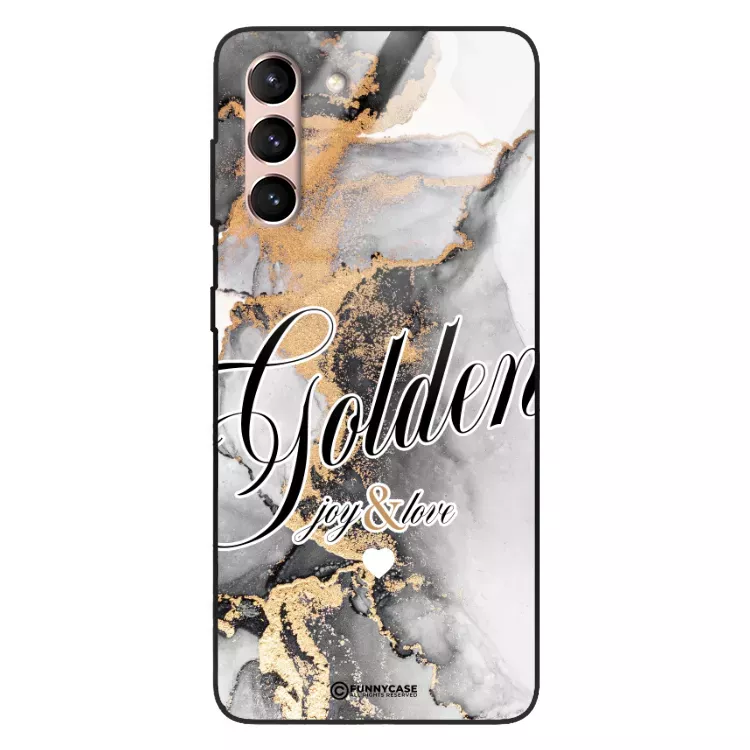 Etui Black Case Glass Marble Elegance do SAMSUNG S21 5G Marmurkowe