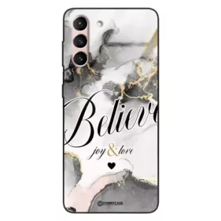 Etui Black Case Glass Marble Elegance do SAMSUNG S30 Marmurkowe