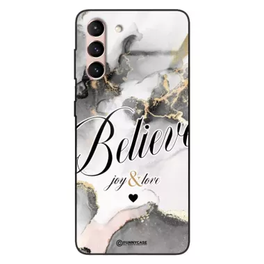 Etui Black Case Glass Marble Elegance do SAMSUNG S30 Marmurkowe