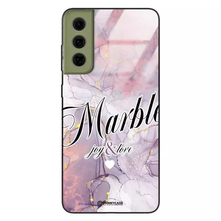 Etui Black Case Glass Marble Elegance do SAMSUNG S21FE Marmurkowe