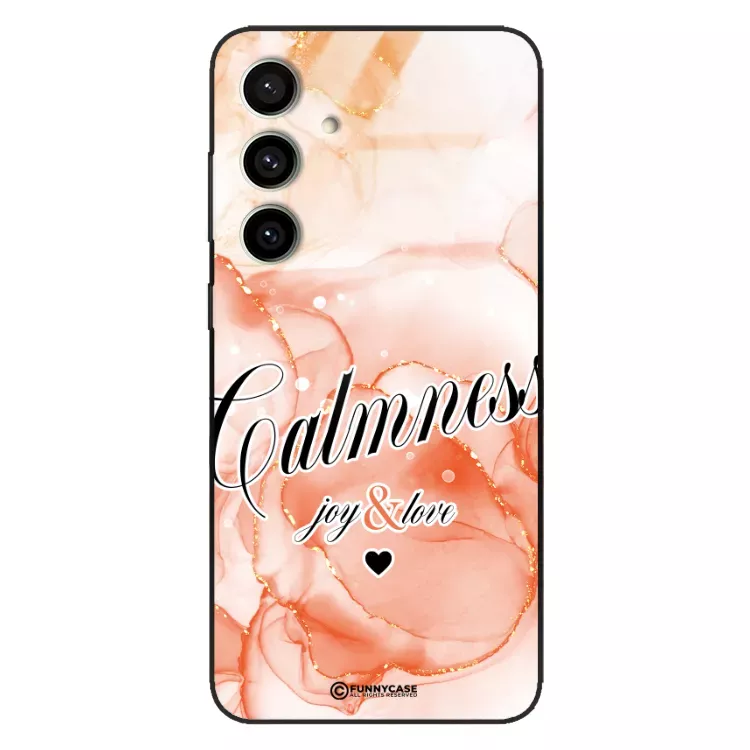 Etui Black Case Glass Marble Elegance do SAMSUNG S24 FE Marmurkowe