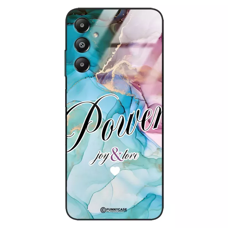 Etui Black Case Glass Marble Elegance do SAMSUNG M14 Marmurkowe