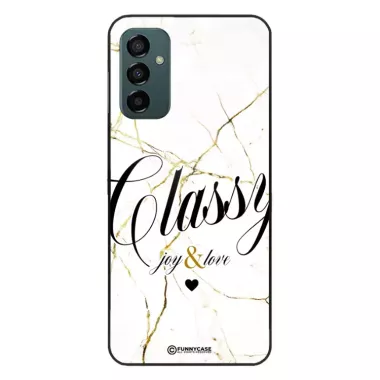 Etui Black Case Glass Marble Elegance do SAMSUNG M13 4G Marmurkowe