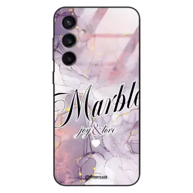 Etui Black Case Glass Marble Elegance do SAMSUNG S23FE 5G Marmurkowe