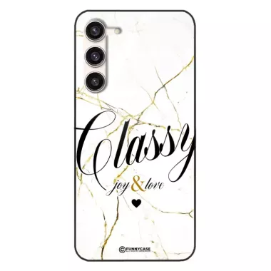 Etui Black Case Glass Marble Elegance do SAMSUNG S23 PLUS Marmurkowe