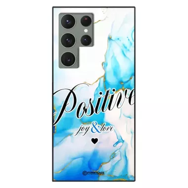 Etui Black Case Glass Marble Elegance do SAMSUNG S23 ULTRA Marmurkowe