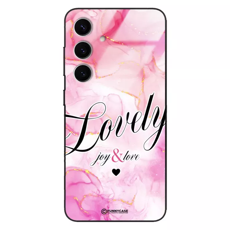 Etui Black Case Glass Marble Elegance do SAMSUNG S24 5G Marmurkowe