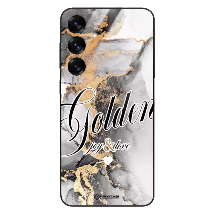 Etui Black Case Glass Marble Elegance do SAMSUNG S25 Marmurkowe