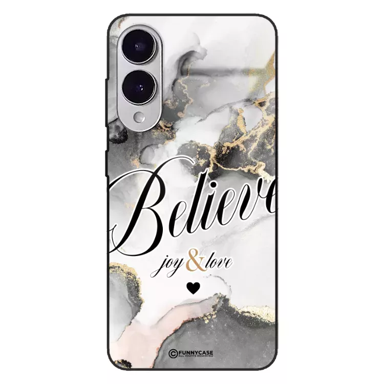 Etui Black Case Glass Marble Elegance do SAMSUNG S25 EDGE Marmurkowe