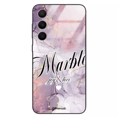 Etui Black Case Glass Marble Elegance do SAMSUNG S25 FE Marmurkowe