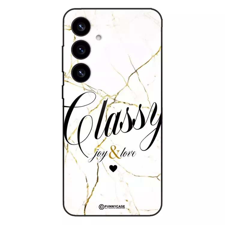 Etui Black Case Glass Marble Elegance do SAMSUNG S25 PLUS Marmurkowe