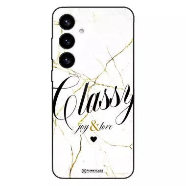 Etui Black Case Glass Marble Elegance do SAMSUNG S25 PLUS Marmurkowe