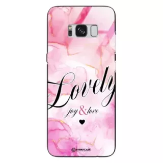 Etui Black Case Glass Marble Elegance do SAMSUNG S8 Marmurkowe