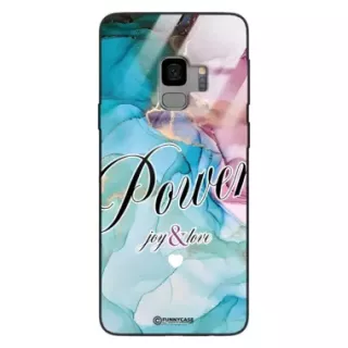 Etui Black Case Glass Marble Elegance do SAMSUNG S9 Marmurkowe