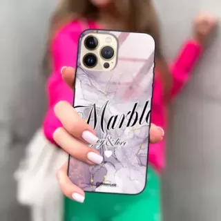 Etui Black Case Glass Marble Elegance do VIVO V20SE Marmurkowe