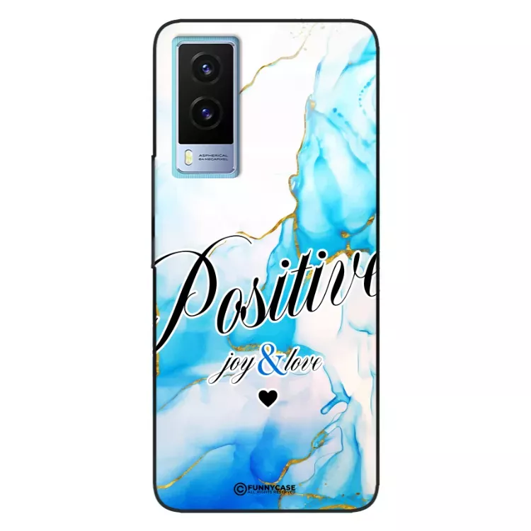 Etui Black Case Glass Marble Elegance do VIVO Y71T Marmurkowe