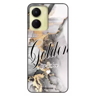 Etui Black Case Glass Marble Elegance do VIVO Y16 Marmurkowe