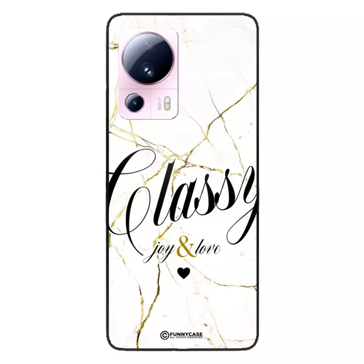 Etui Black Case Glass Marble Elegance do XIAOMI 13 LITE Marmurkowe