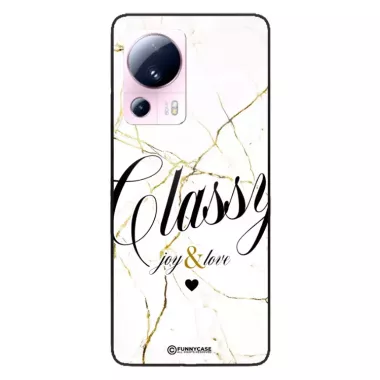 Etui Black Case Glass Marble Elegance do XIAOMI 13 LITE Marmurkowe