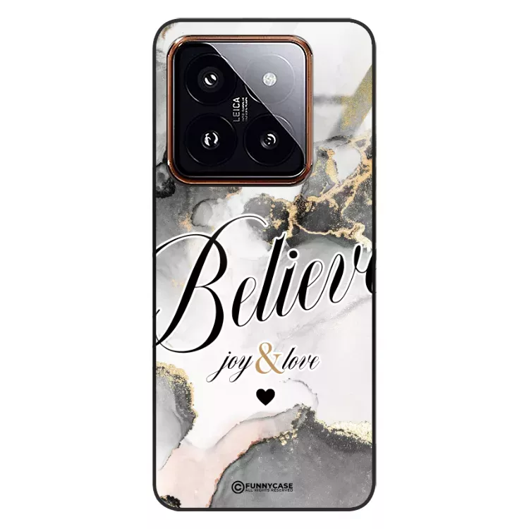 Etui Black Case Glass Marble Elegance do XIAOMI 14 PRO Marmurkowe