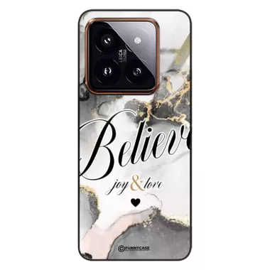 Etui Black Case Glass Marble Elegance do XIAOMI 14 PRO Marmurkowe