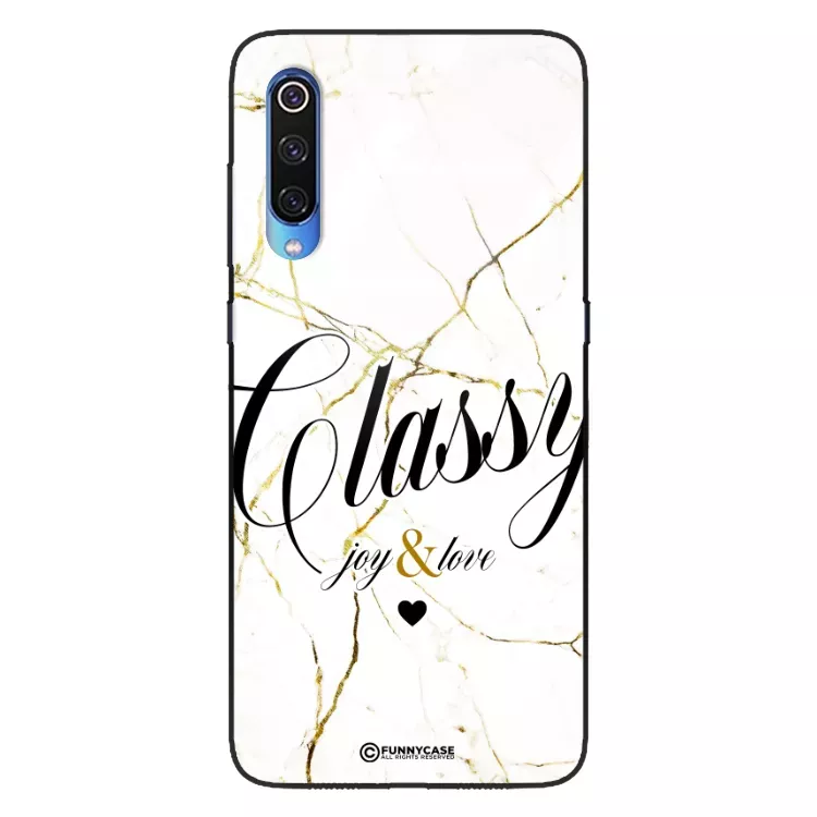 Etui Black Case Glass Marble Elegance do XIAOMI Mi 9 Marmurkowe