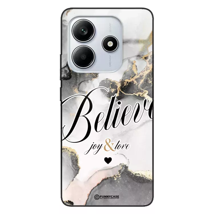 Etui Black Case Glass Marble Elegance do XIAOMI NOTE 14 5G Marmurkowe