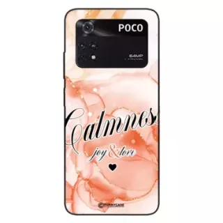 Etui Black Case Glass Marble Elegance do XIAOMI POCO M4 PRO 4G Marmurkowe