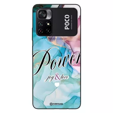 Etui Black Case Glass Marble Elegance do XIAOMI POCO M4 PRO 5G Marmurkowe