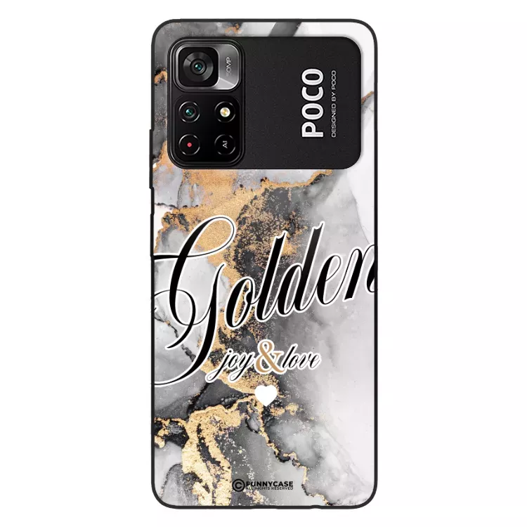 Etui Black Case Glass Marble Elegance do XIAOMI POCO X4 PRO 5G Marmurkowe