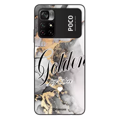 Etui Black Case Glass Marble Elegance do XIAOMI POCO X4 PRO 5G Marmurkowe