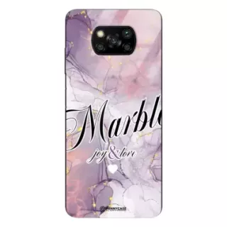 Etui Black Case Glass Marble Elegance do XIAOMI POCO X3 Marmurkowe