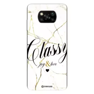 Etui Black Case Glass Marble Elegance do XIAOMI POCO X3 NFC Marmurkowe