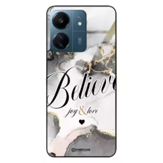 Etui Black Case Glass Marble Elegance do XIAOMI REDMI 13C Marmurkowe