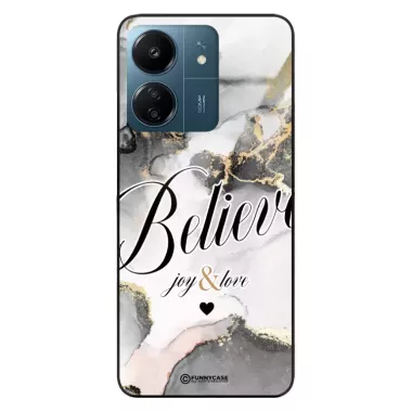 Etui Black Case Glass Marble Elegance do XIAOMI REDMI 13C Marmurkowe