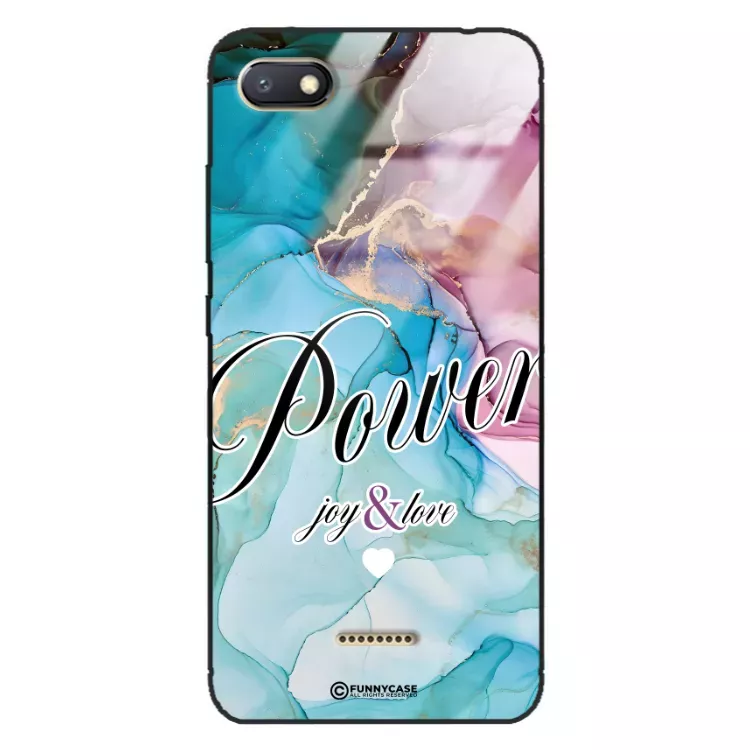 Etui Black Case Glass Marble Elegance do XIAOMI REDMI 6A Marmurkowe