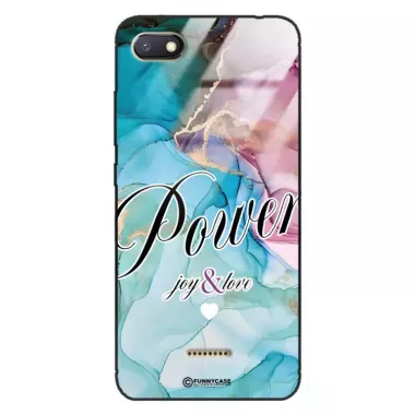 Etui Black Case Glass Marble Elegance do XIAOMI REDMI 6A Marmurkowe