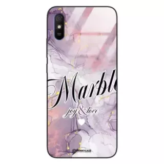 Etui Black Case Glass Marble Elegance do XIAOMI REDMI 9A Marmurkowe