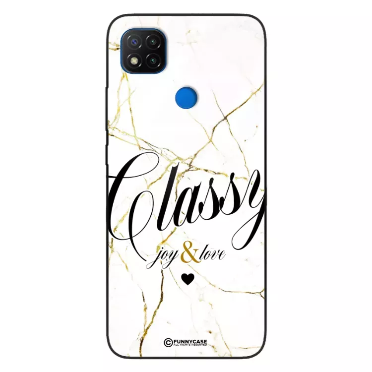 Etui Black Case Glass Marble Elegance do XIAOMI REDMI 9C Marmurkowe