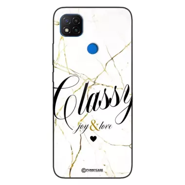 Etui Black Case Glass Marble Elegance do XIAOMI REDMI 9C Marmurkowe