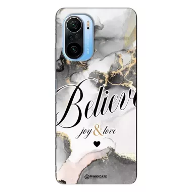 Etui Black Case Glass Marble Elegance do XIAOMI POCO F3 Marmurkowe